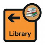 Assisted Living Sign: Libraryarrow Left - Sa Fmx (305 X 310 Mm) 429593