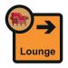 Assisted Living Sign: Loungearrow Right - Sa Fmx (305 X 310 Mm) 429595