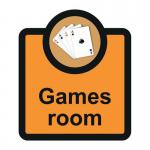 Assisted Living Sign:games Room - Sa Fmx (266 X 310 Mm) 429600