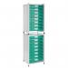 Double medical storage units with trays 429649