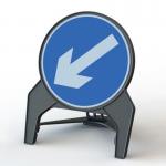 Circle 750 mm Keep Left Qsign 429675