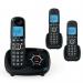 Cordless telephone with answer phone and call block - triple phone 429762