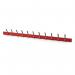 Wall Rack - Red 11 Hooks 429774