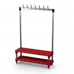 Single Bench Withhooks - Red 7 Hooks 429776