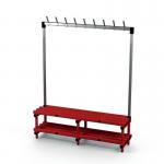 Single Bench Withhooks - Red 9 Hooks 429778