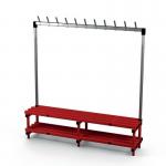 Single Bench Withhooks - Red 11 Hooks 429780
