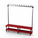 Single Bench Withhooks - Red 11 Hooks 429780