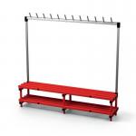 Single Bench Withhooks - Red 12 Hooks 429782