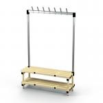 Single Bench Withhooks - Cream 7 Hooks 429784