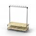 Double Bench Withhooks - Cream 18 Hooks 429787