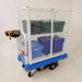 Slingsby powered Go-Far platform truck with tall 2 tier lockable security cage 429800