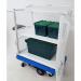 Slingsby powered Go-Far platform truck with tall 2 tier lockable security cage 429800