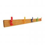 Classic Coat Rail - 1000 Mm- 5 Hooks - Multicolour 429891