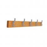 Classic Coat Rail- 1000 mm - 5 Hooks - Grey 429893