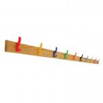 Classic Coat Rail - 2000 Mm- 10 Hooks - Multicolour 429894