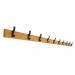 Classic Coat Rail- 2000 mm - 10 Hooks - Black 429895