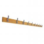 Classic Coat Rail- 2000 mm - 10 Hooks - Grey 429896