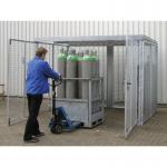 Cylinder Storage Cage, Double Door 104 Cylinders, with Roof Gfc-m5 D Df 430262
