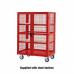 Mesh sided shelf trucks, steel shelves with doors 430558