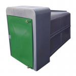 Secure cycle locker, Dark Green 2100mm deep 430584