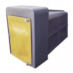 Secure cycle locker, Yellow 2100mm deep 430590