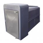 Secure cycle locker, Grey 2100mm deep 430598