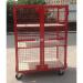 Mobile Mesh Security Cage with Adjustableply Shelves, H 1800 X W 1300 X D 670 mm + 2 Extra Ply Shelves 430621
