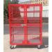 Mobile Mesh Security Cage with Adjustablesteel Shelves, H 1800 X W 1300 X D 670 mm + 1 Extra Shelf 430627