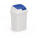 50 l Swing Bin with Blue Lid 430665