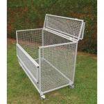 Lockable Meshstorage Trolley, Grey 430801