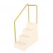 Steel Hand Rail for Plastic Safety Step- 4 Step Only - Left Hand Rail 430951