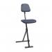 Sit-stand - Lcqurd Msteel Frame + Flat Base + Imtn Leather - Blueadj Seat Height 50-85 cm 430985