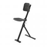 Sit-stand - Lcqurd Msteel Frame + Flat Base + Plastic Seat & Back Blackadj Seat Height 50-85 cm 430986