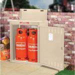 Asgas 2 X 19 Kg Solid Gas Cylindercabinet - H 1016 X W 813 X D 483 mm Ivory 430996