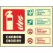 Co 2 Extinguisher Identification- Photoluminescent Safety Sign 431145