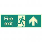 Fire Exit - Straight On- Photoluminescent Safety Sign 431152