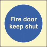 Fire Door Keep Shut- Photoluminescent Safety Sign 431158