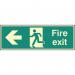 Fire Exit - Left -photoluminescent Safety Sign 431159