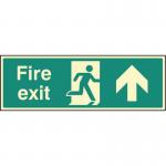 Fire Exit - Straight On- Photoluminescent Safety Sign 431160