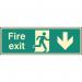 Fire Exit Down - Photoluminescentsafety Sign 431162