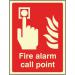 Fire Alarm Call Point - Photoluminescent Safety Sign 431165