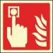 Fire Alarm Call Point Symbol- Photoluminescent Safety Sign 431170