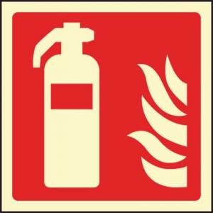 Fire Extinguisher Symbol - Photoluminescent Safety Sign 431171