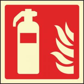 Fire Extinguisher Symbol - Photoluminescent Safety Sign 431184