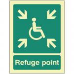 Refuge Point - Photoluminescentsafety Sign 431186