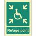 Refuge Point - Photoluminescentsafety Sign 431186