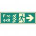 Fire Exit - Arrow Righthtm - Photoluminescent Safety Sign 431187
