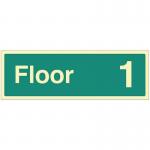 Floor 1 - Photoluminescentsafety Sign 431189