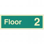 Floor 2 - Photoluminescentsafety Sign 431190