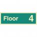 Floor 4 - Photoluminescentsafety Sign 431192